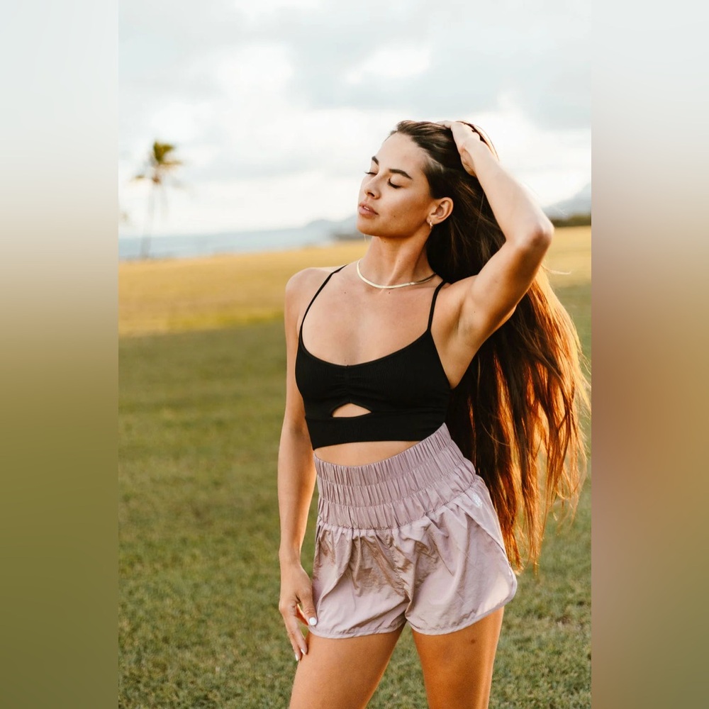 Free People Movement The Way Home Shorts Size L Moonlight Mauve